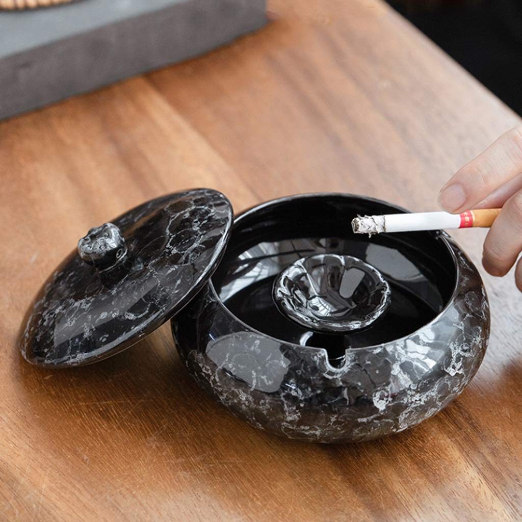 Myday 専用　大理石 灰皿 中国美術 美術品 Amazon.co.jp: 手作り大理石灰皿 蓋付き ミニマリスト灰皿 灰ラック